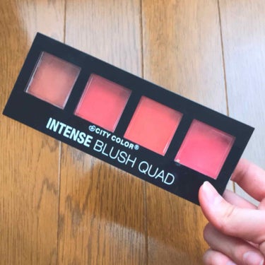 INTENSE BLUSH QUAD /City Cosmetics/パウダーチークを使ったクチコミ（1枚目）