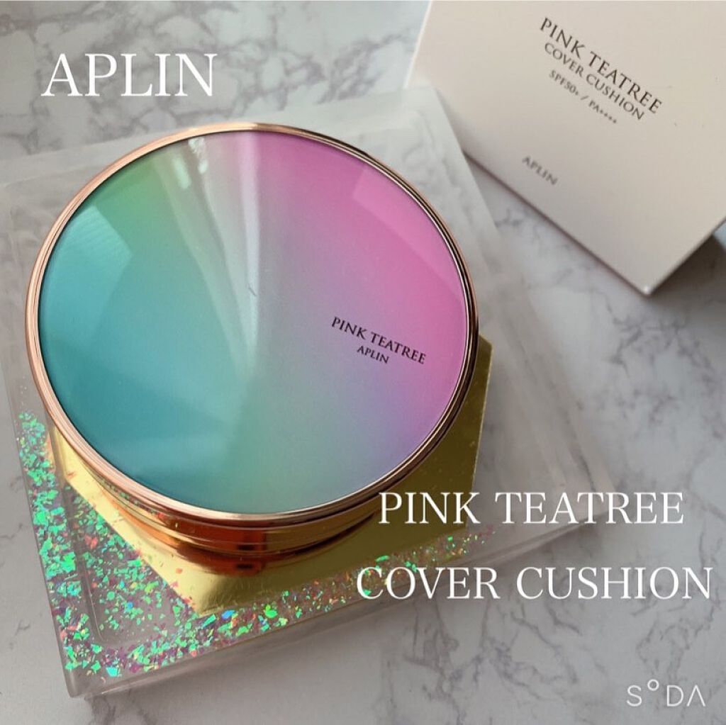 ピンクティーツリーカバークッション/APLIN/クッションファンデーションを使ったクチコミ（1枚目）