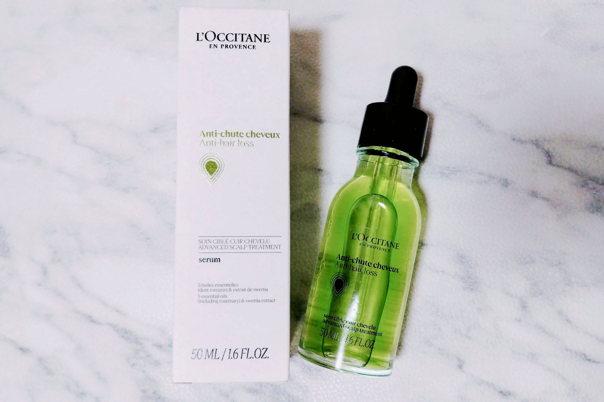 薬用 メディカル アンチヘアロスセラム/L'OCCITANE/頭皮ローションを使ったクチコミ（1枚目）