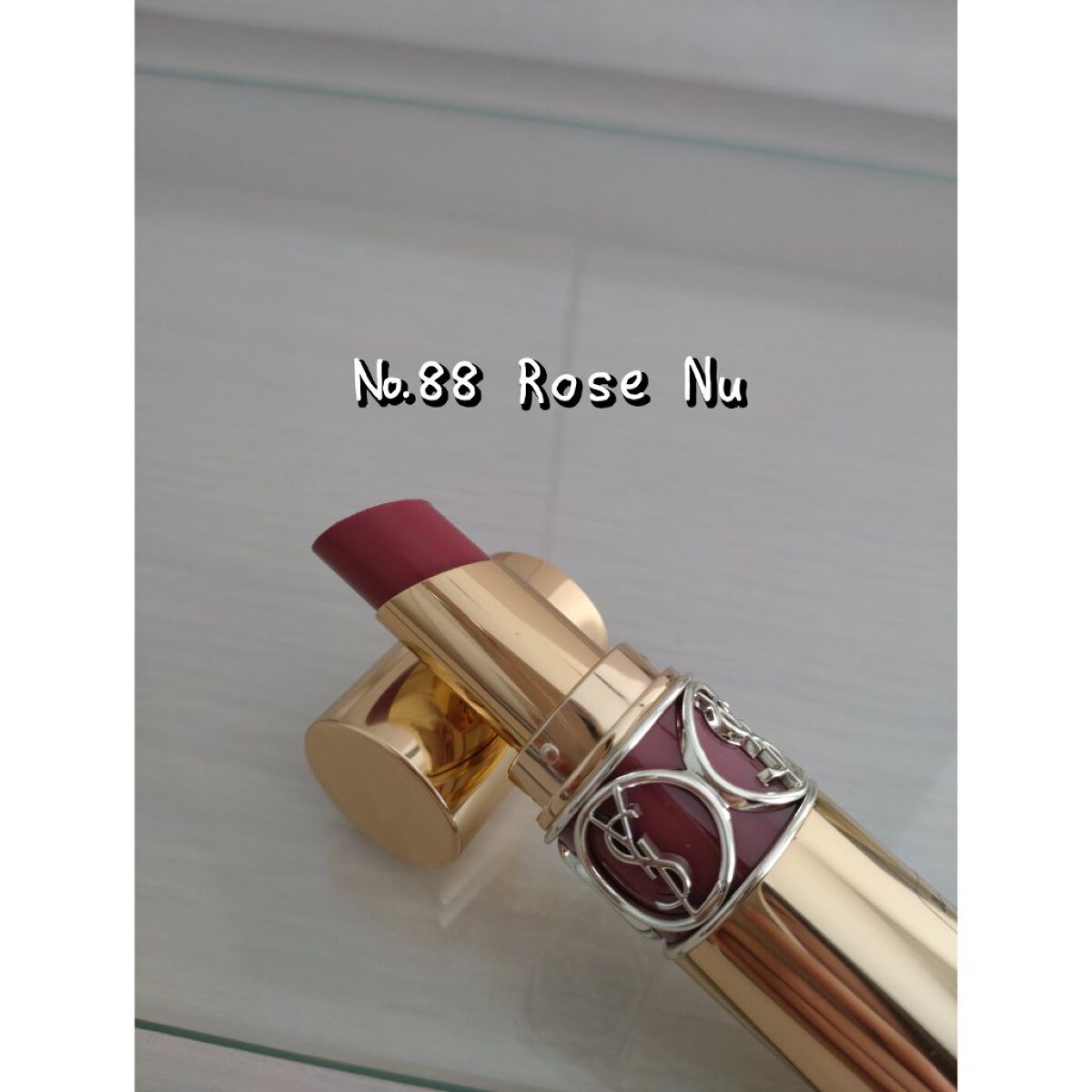 ルージュ ヴォリュプテ シャイン/YVES SAINT LAURENT BEAUTE/口紅を使ったクチコミ（2枚目）