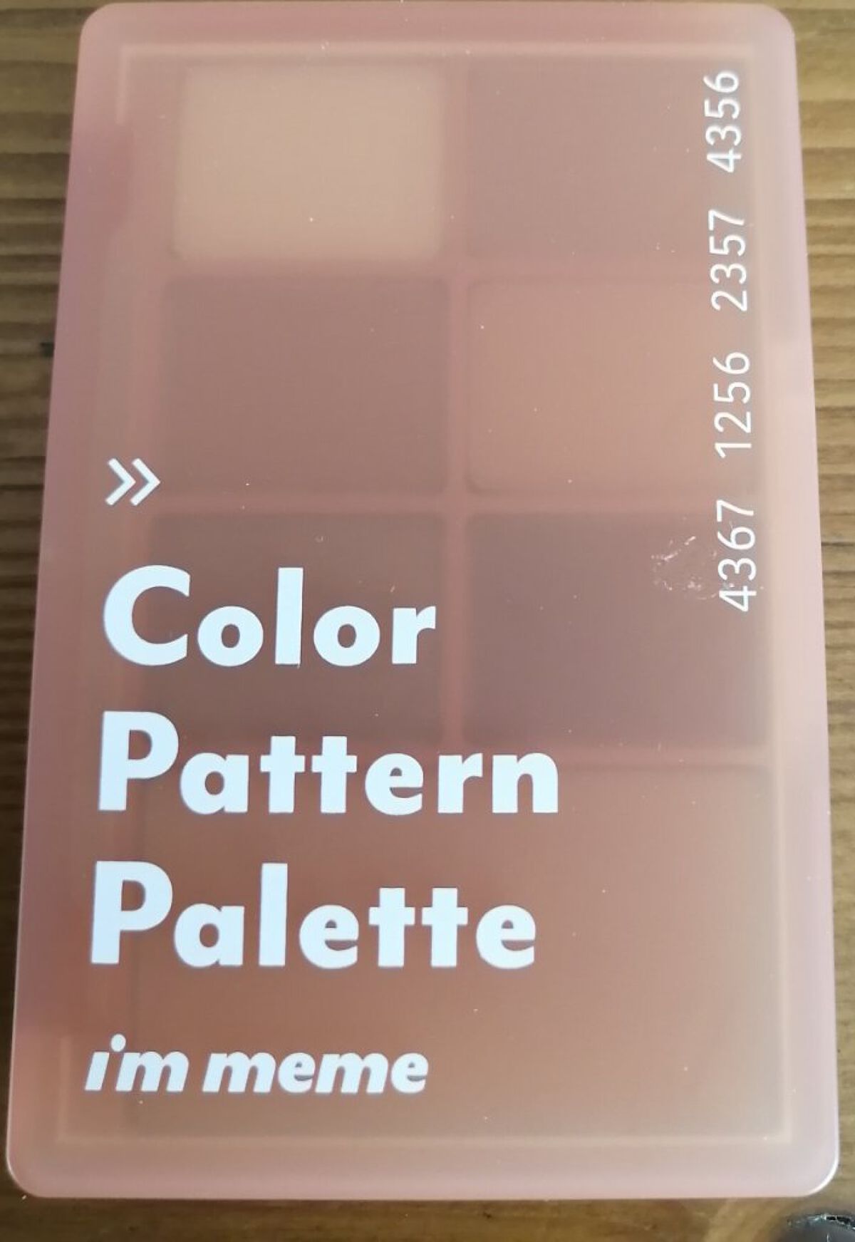 カラーパターンパレット 003 サンドパターン/i’m meme/マルチパレットを使ったクチコミ（1枚目）