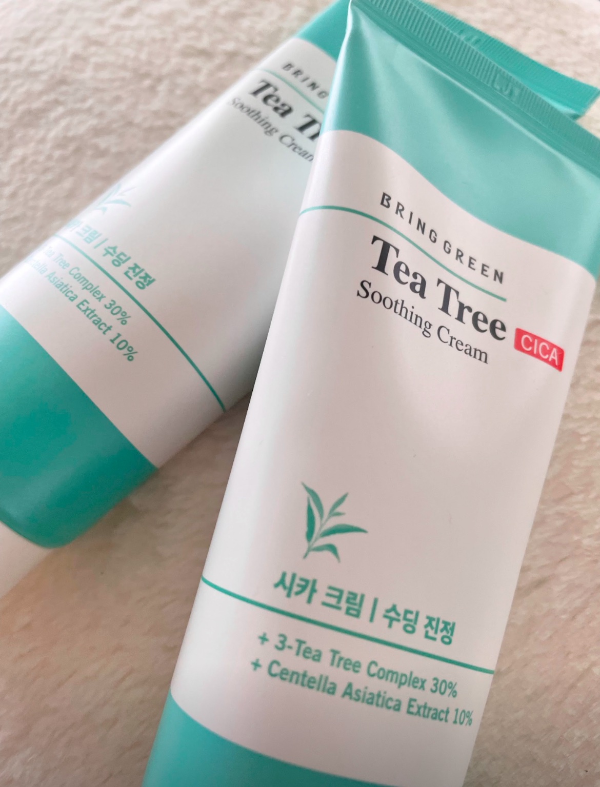 ティーツリーシカスージングクリーム/BRING GREEN/フェイスクリームを使ったクチコミ（3枚目）