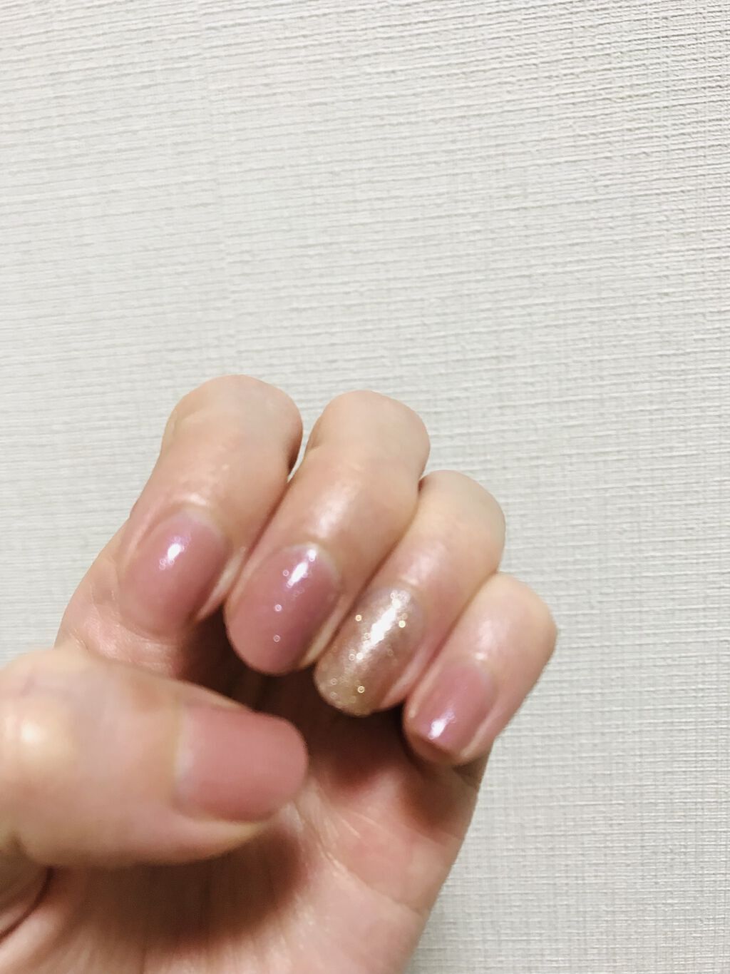 フレンドネイル(リニューアル品)	 1-7(33123)ベースコート/DAISO/マニキュアを使ったクチコミ（2枚目）