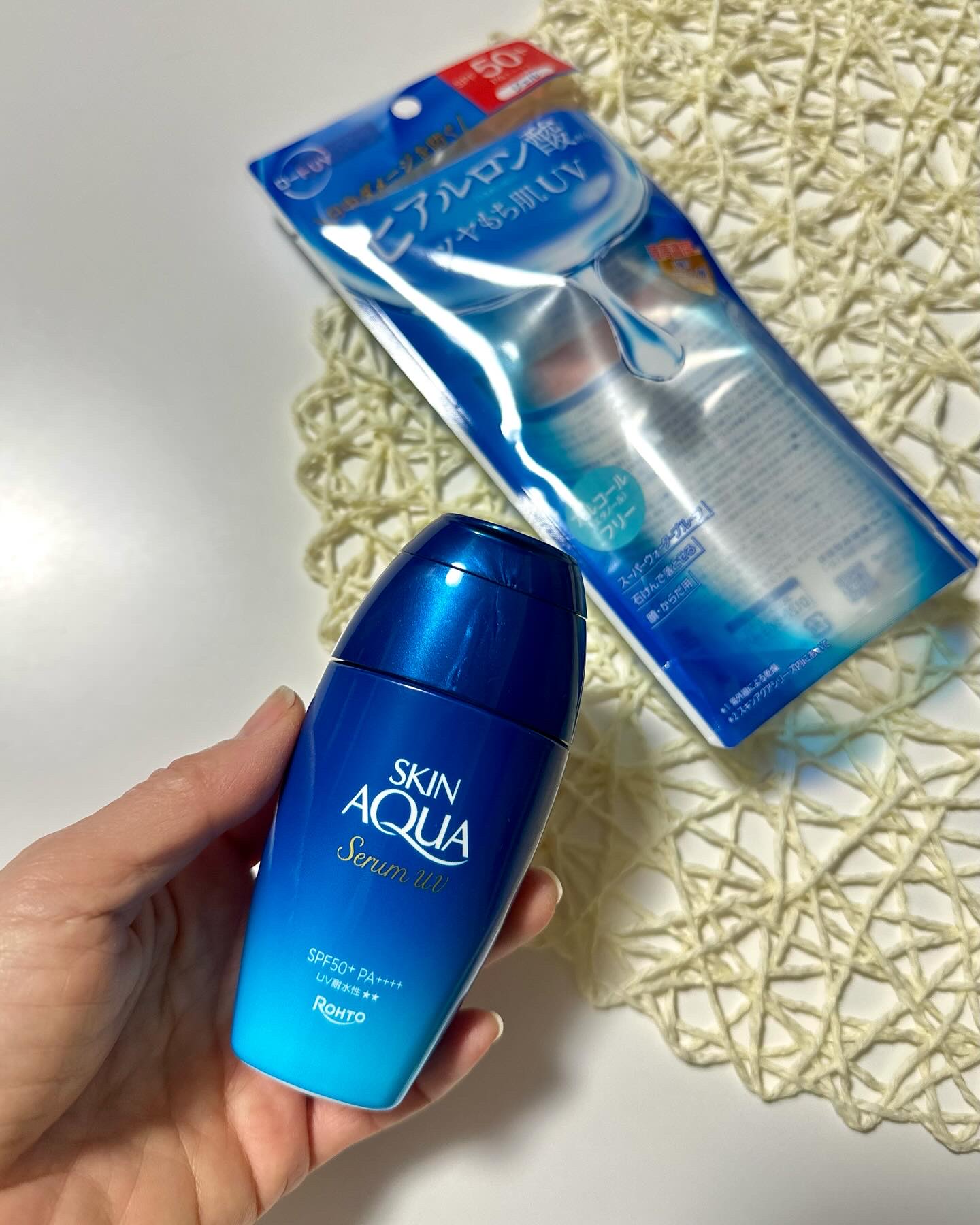 スキンアクア ヒアルロンセラムUV/スキンアクア/日焼け止めローションを使ったクチコミ（1枚目）