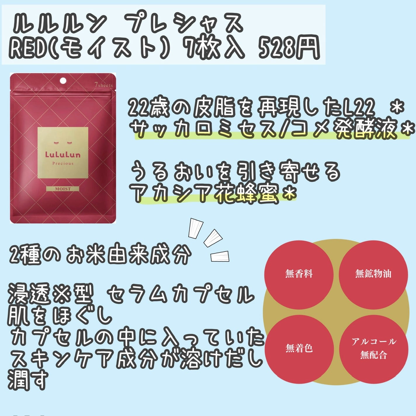 ルルルンプレシャス RED(モイスト)【旧】/ルルルン/シートマスク・パックを使ったクチコミ(2枚目)