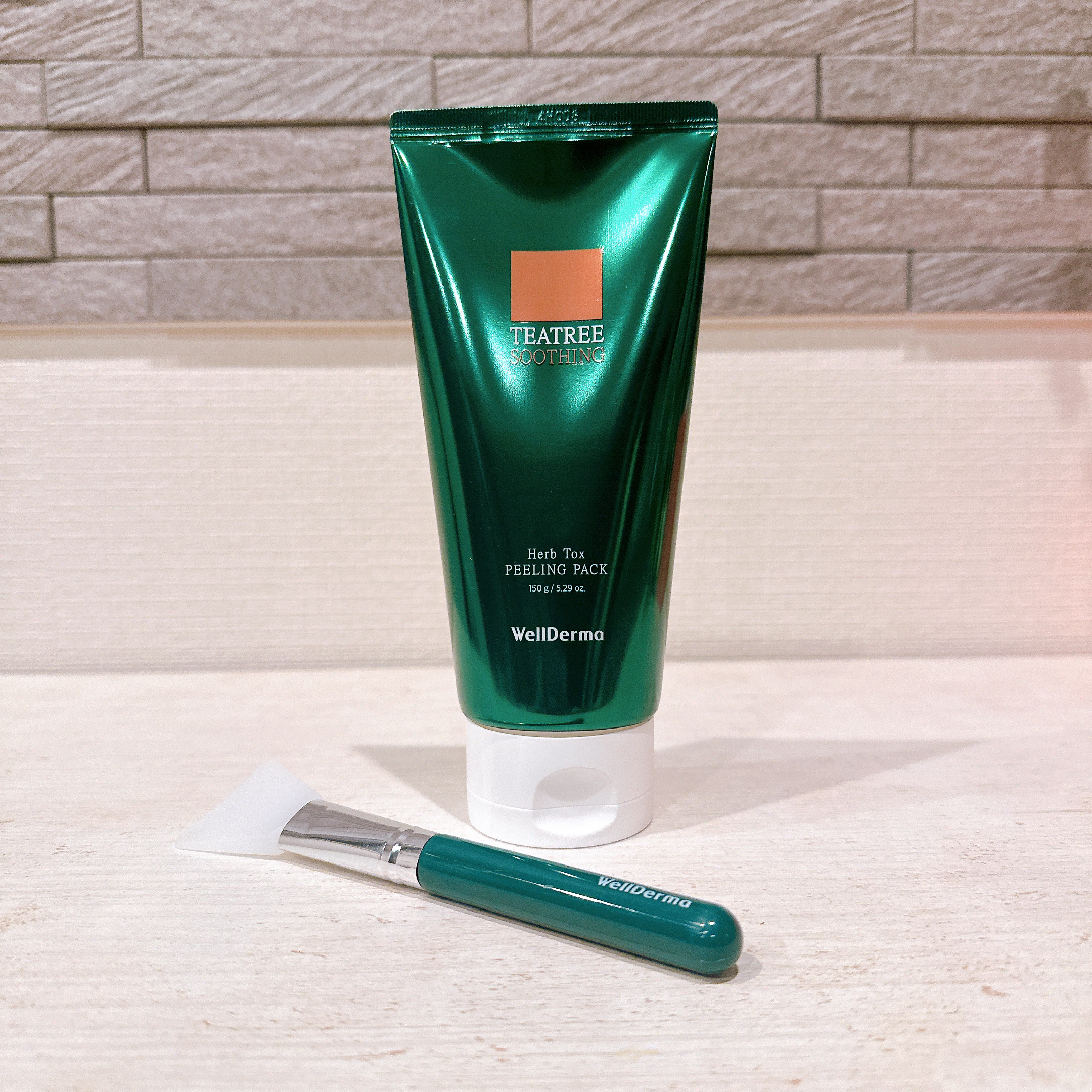 ティーツリーハーブピーリングパック/WellDerma/洗い流すパック・マスクを使ったクチコミ（2枚目）