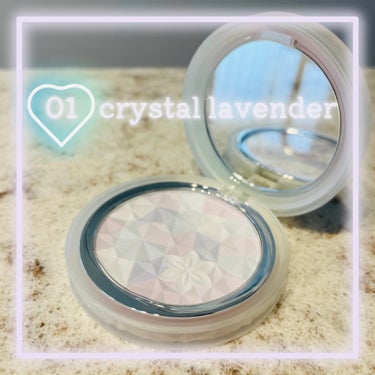 ＡＱ　オーラ リフレクター 01 crystal lavender 澄み渡る空気のように静謐な印象/DECORTÉ/プレストパウダーを使ったクチコミ（2枚目）