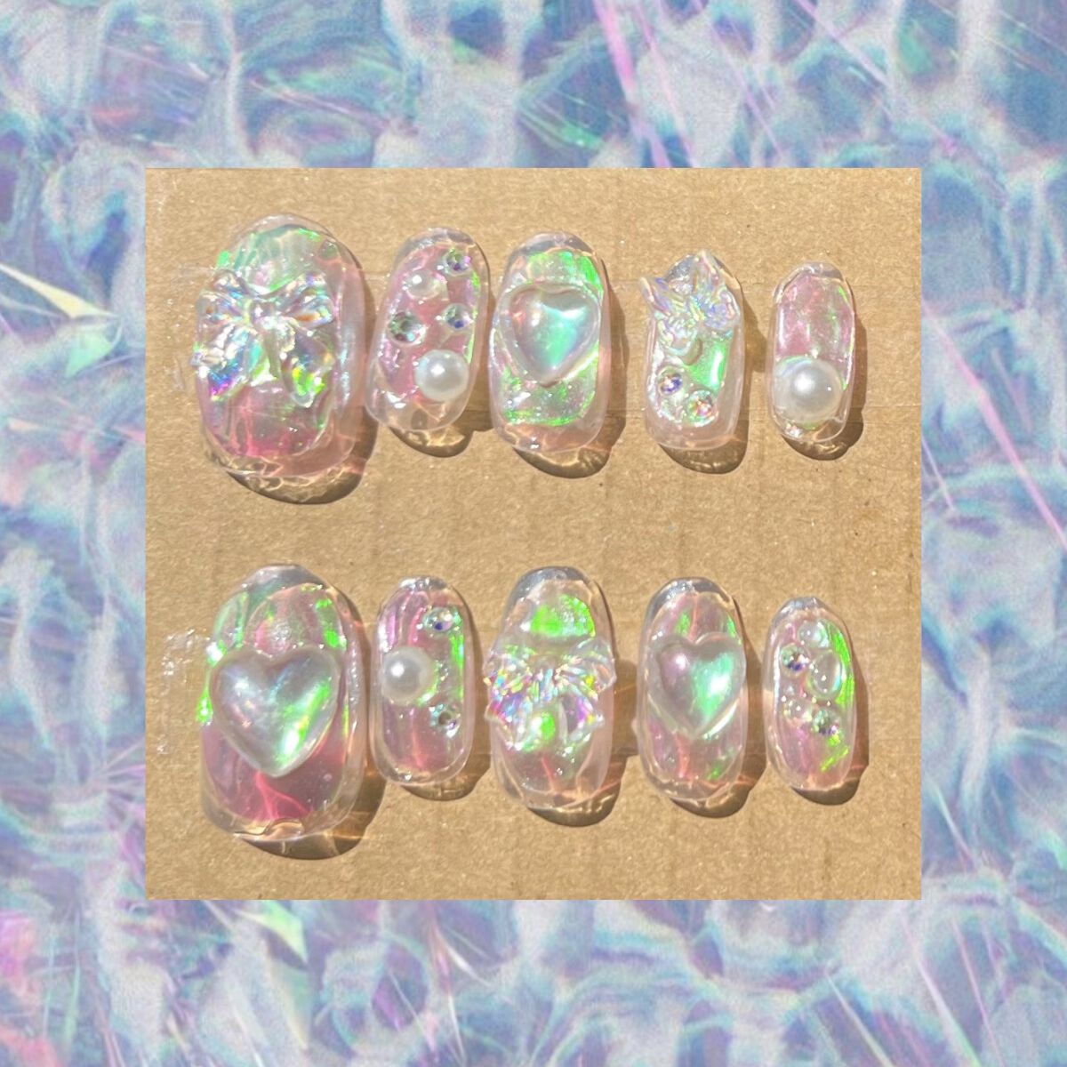 ネイルチップオーバルタイプ/DAISO/ネイルチップ・パーツを使ったクチコミ（1枚目）