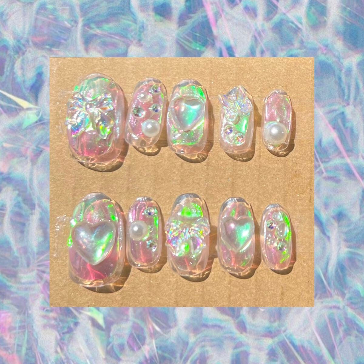 ネイルチップオーバルタイプ/DAISO/ネイルチップ・パーツを使ったクチコミ(1枚目)