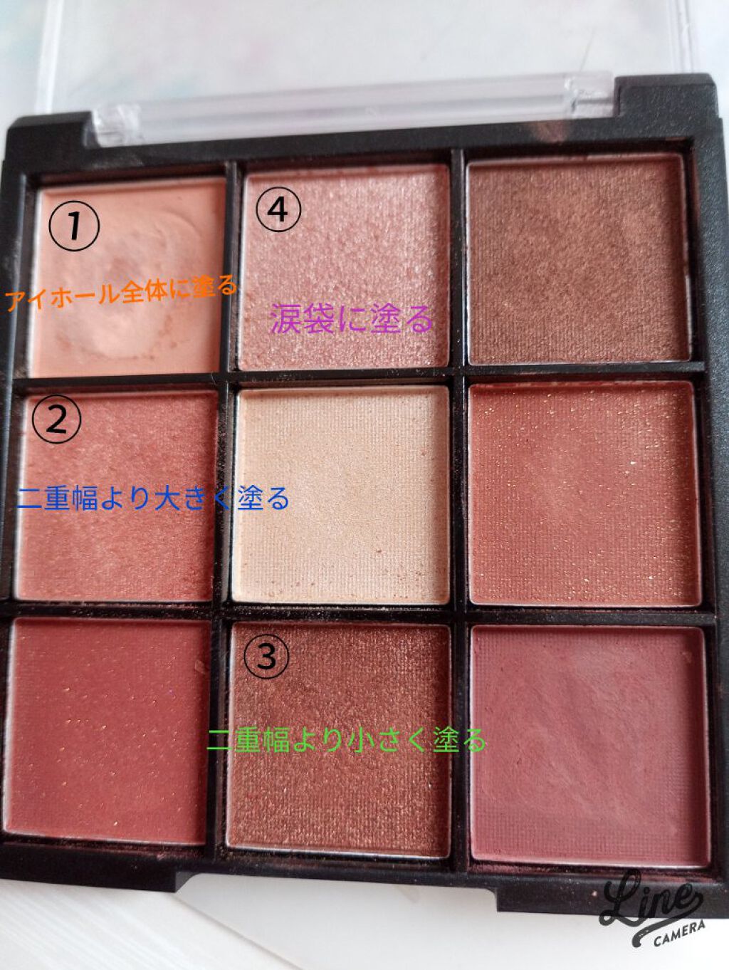 UR GLAM　BLOOMING EYE COLOR PALETTE/U R GLAM/アイシャドウパレットを使ったクチコミ（2枚目）