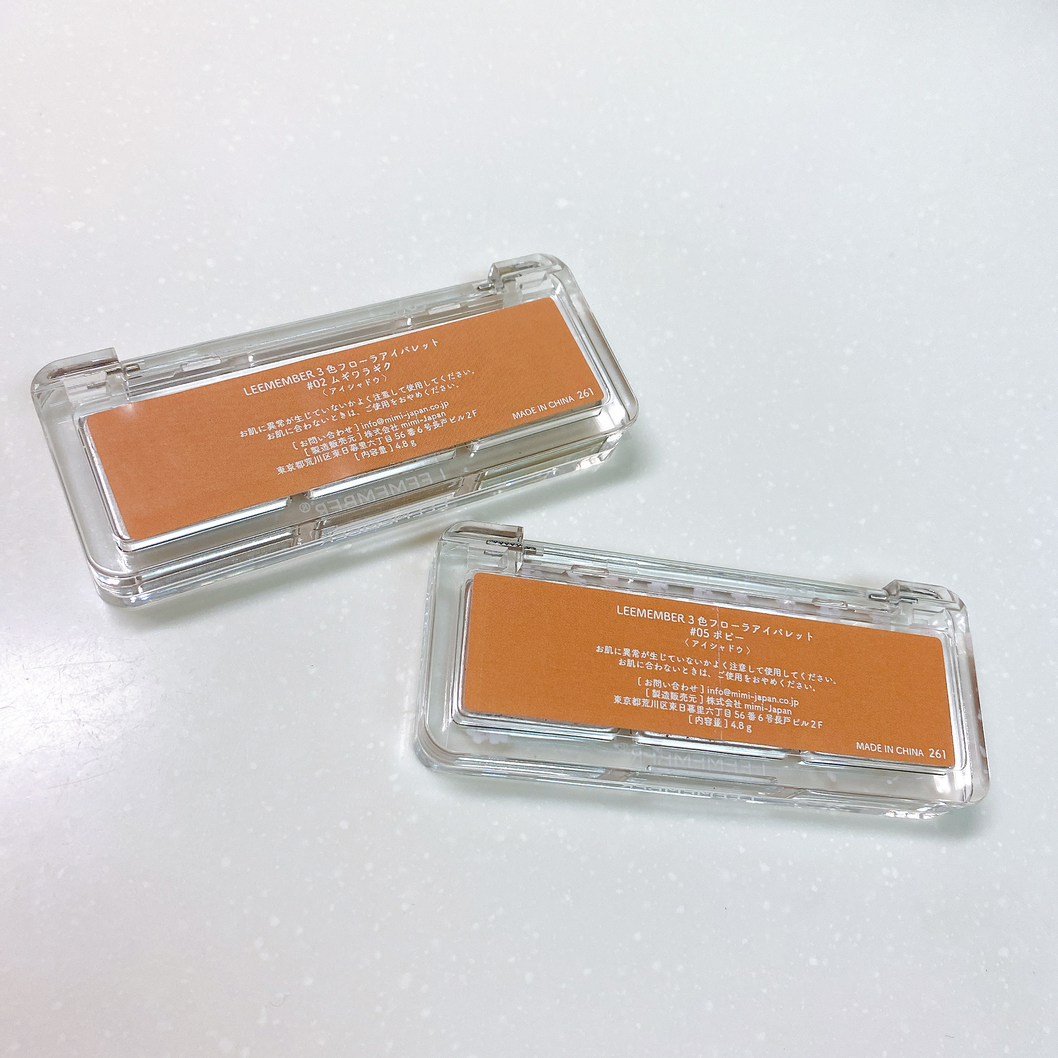 3色フローラアイパレット 05 ポピー/LEEMEMBER/アイシャドウパレットを使ったクチコミ（3枚目）