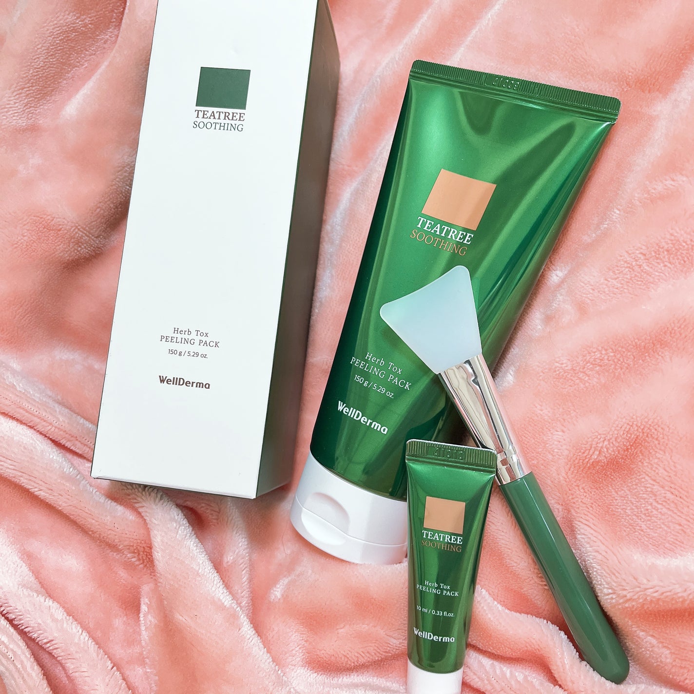 ティーツリーハーブピーリングパック/WellDerma/洗い流すパック・マスクを使ったクチコミ(2枚目)