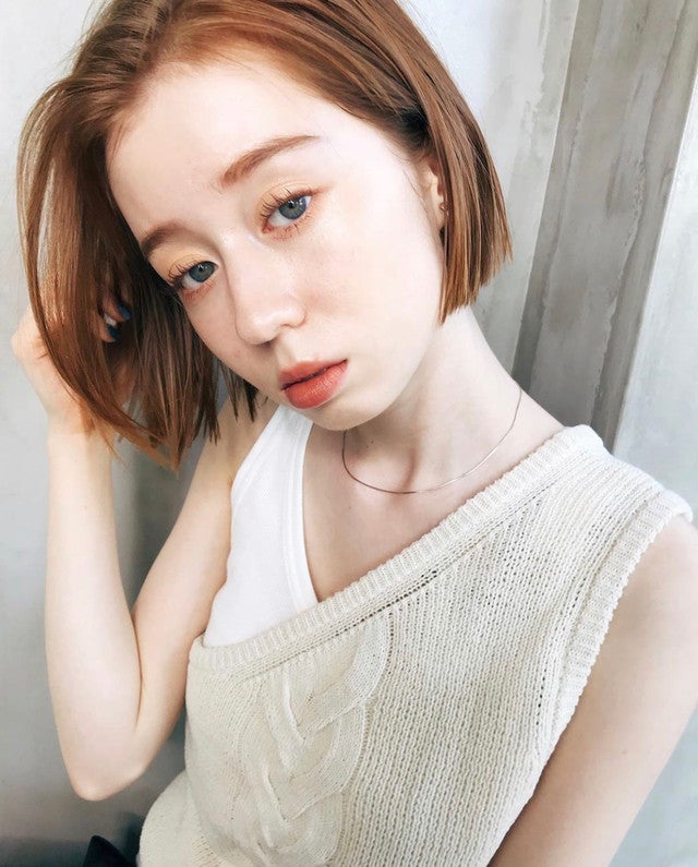 切りっぱなしボブヘア