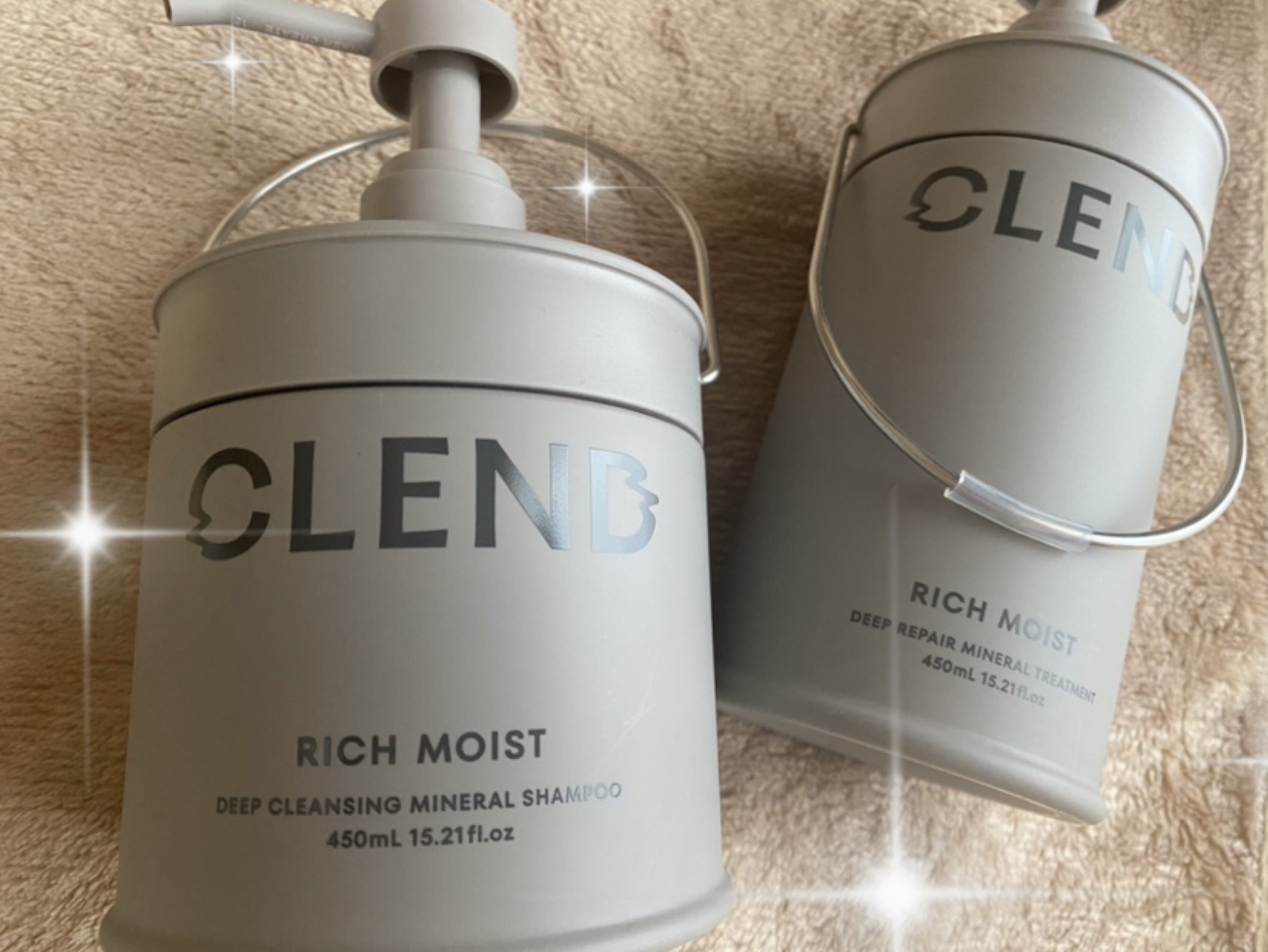 リッチモイスト ディープクレンジング ミネラル シャンプー/ディープリペア ミネラル トリートメント/CLEND/市販シャンプーを使ったクチコミ（1枚目）