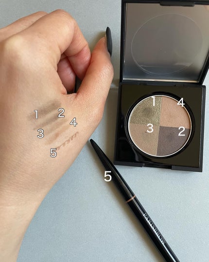 パーフェクトアイ&ブロウパレット /PARISBROW /パウダーアイブロウを使ったクチコミ(4枚目)