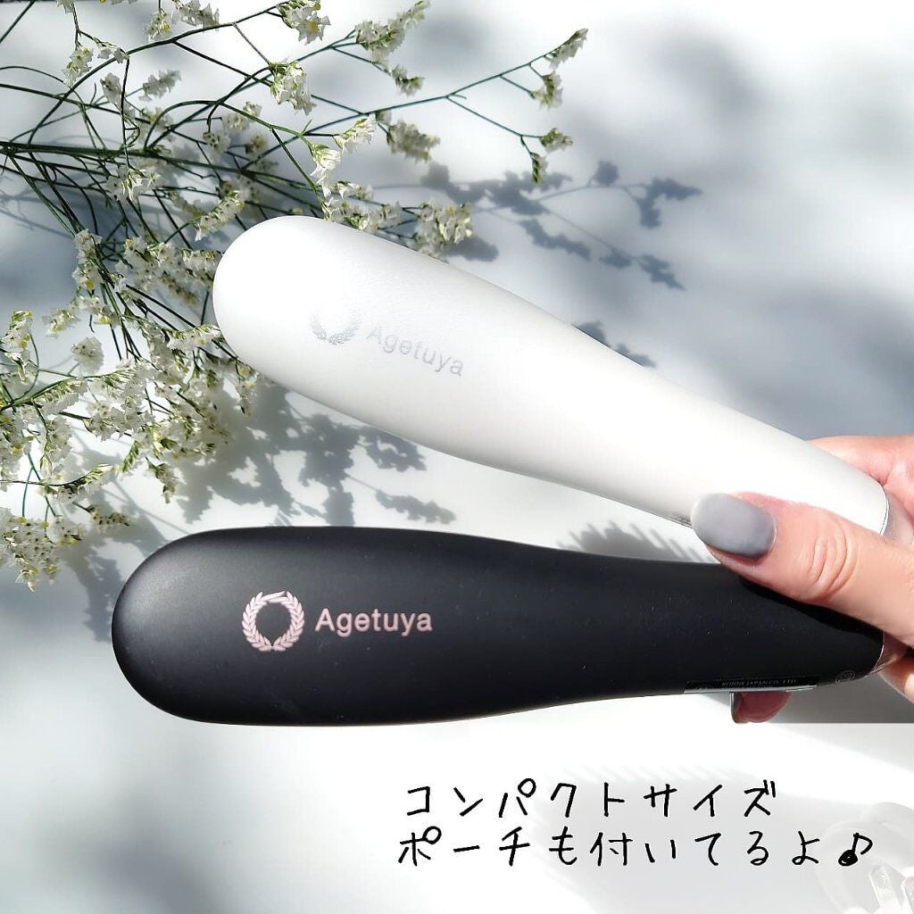 Agetuyaポータブルミニブラシアイロン(ポーチ付き)/ローネジャパン/ヒートブラシを使ったクチコミ(5枚目)