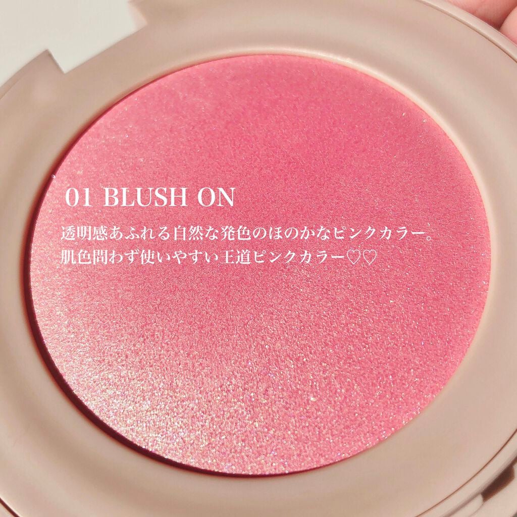 トゥルーディメンショングロウチーク/hince/パウダーチークを使ったクチコミ(2枚目)