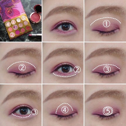 BYE BYE BIRDIE/ColourPop/アイシャドウパレットを使ったクチコミ(4枚目)