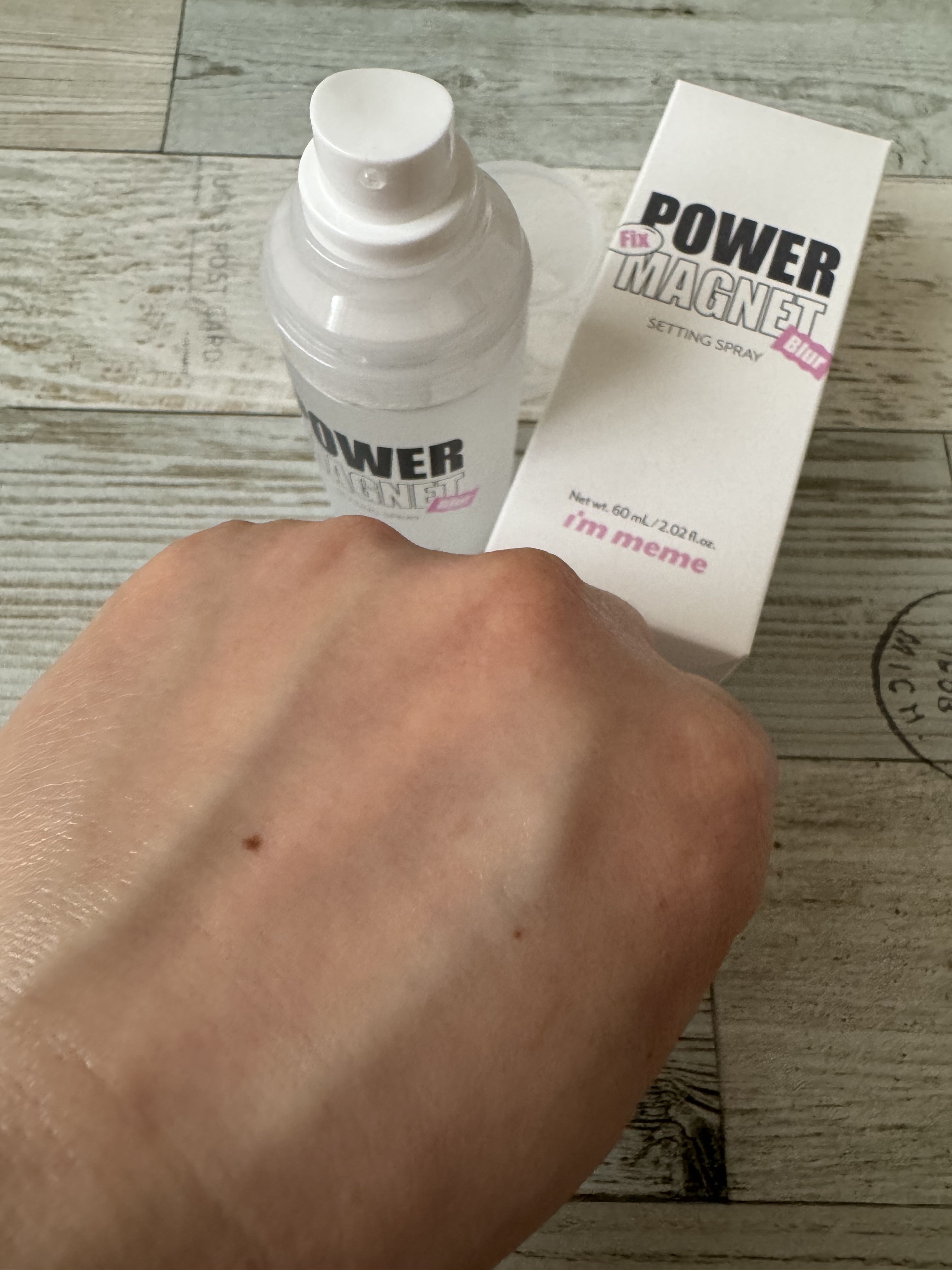 パワーマグネットセッティングスプレー/i’m meme/フィックスミストを使ったクチコミ（3枚目）