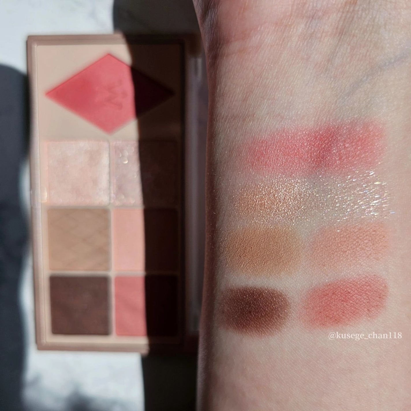 ウォンジョンヨ W デイリームードアップパレット /Wonjungyo/アイシャドウパレットを使ったクチコミ(3枚目)