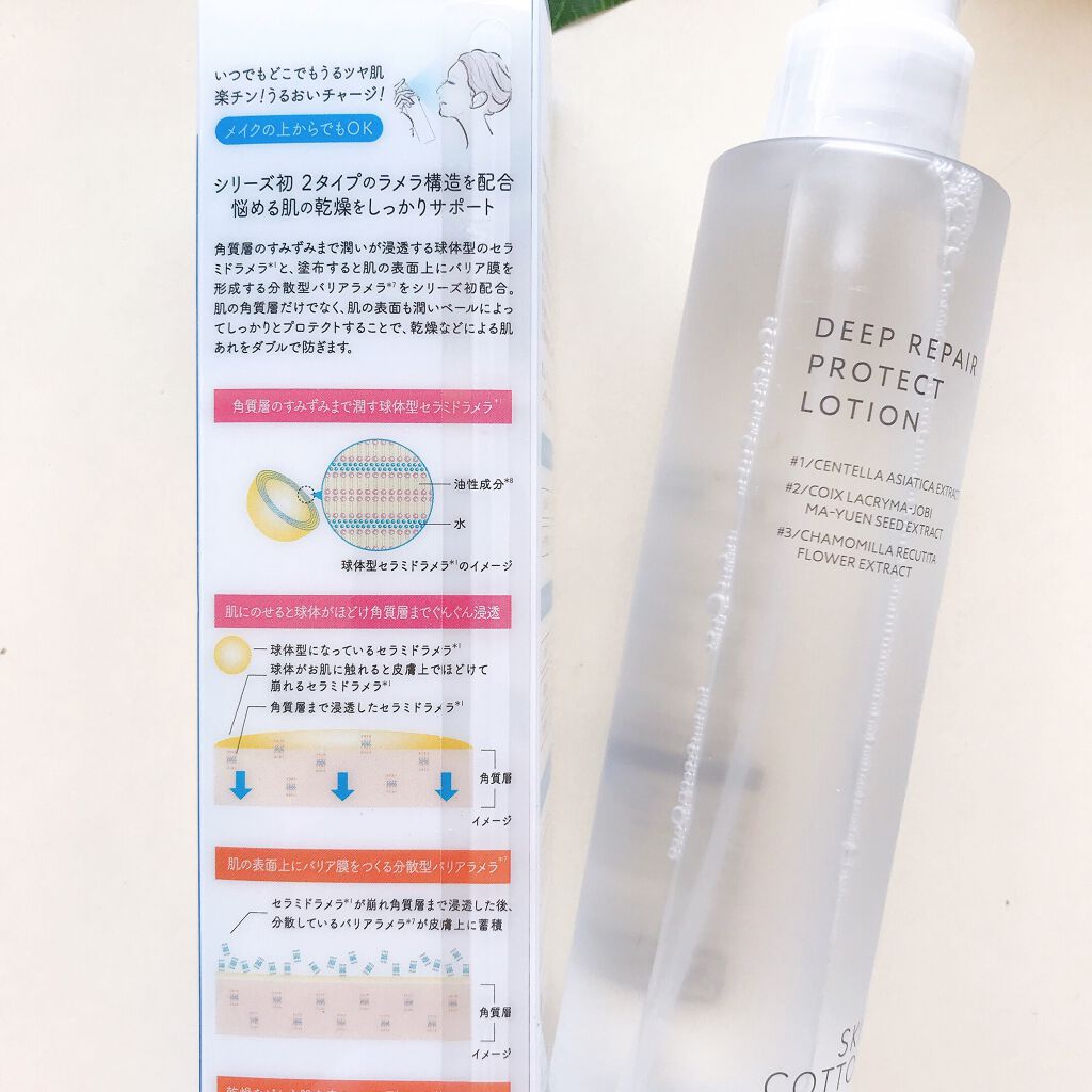 濃厚リペア プロテクトローション/スキンコットン/ミスト状化粧水を使ったクチコミ(5枚目)