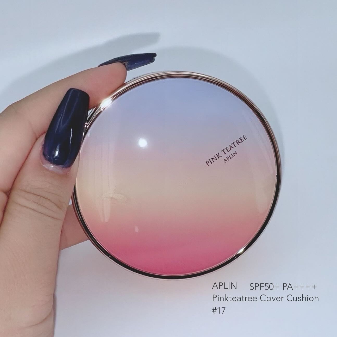 ピンクティーツリーカバークッション 17号 ポーセリンベージュ/APLIN/クッションファンデーションを使ったクチコミ（1枚目）