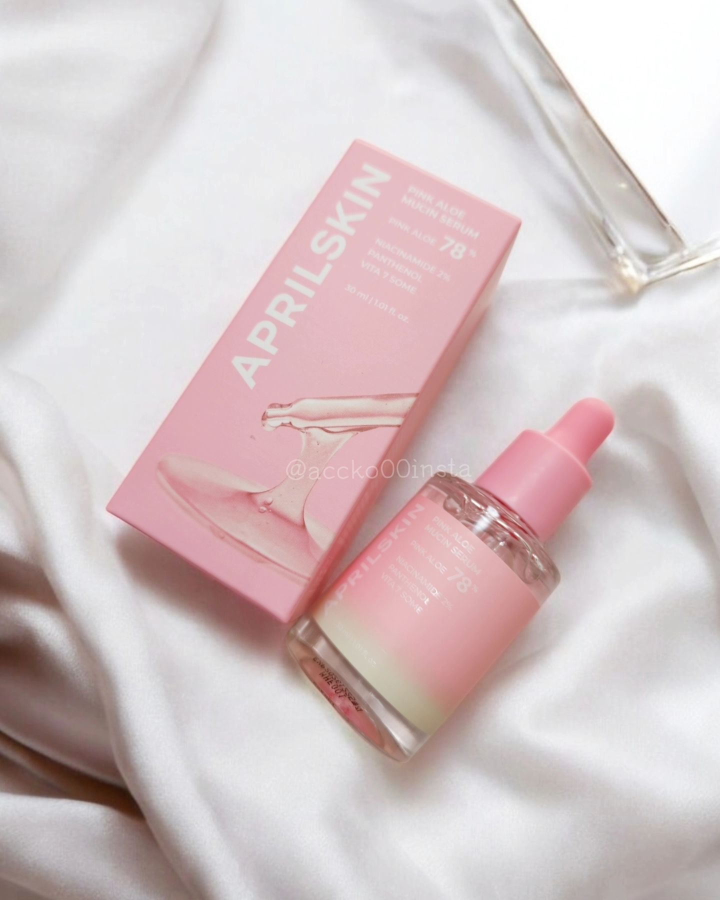 ピンクアロエムチンセラム/APRILSKIN/美容液を使ったクチコミ（1枚目）