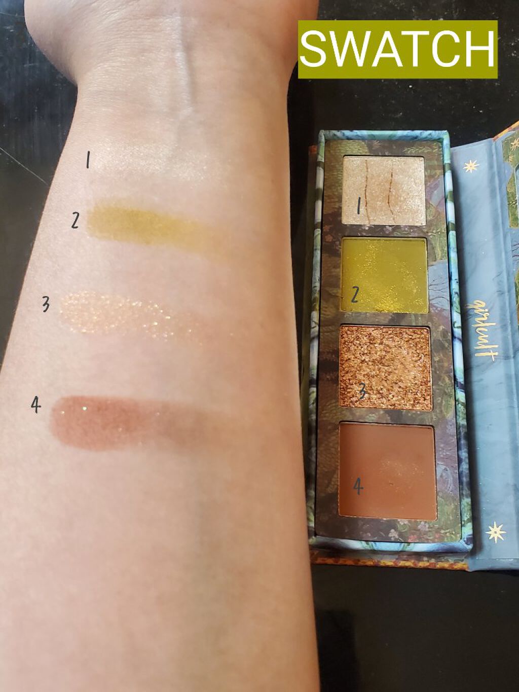 山海シリーズ 4色アイシャドウパレット 05 花象 elephant/GirlCult/アイシャドウパレットを使ったクチコミ（2枚目）