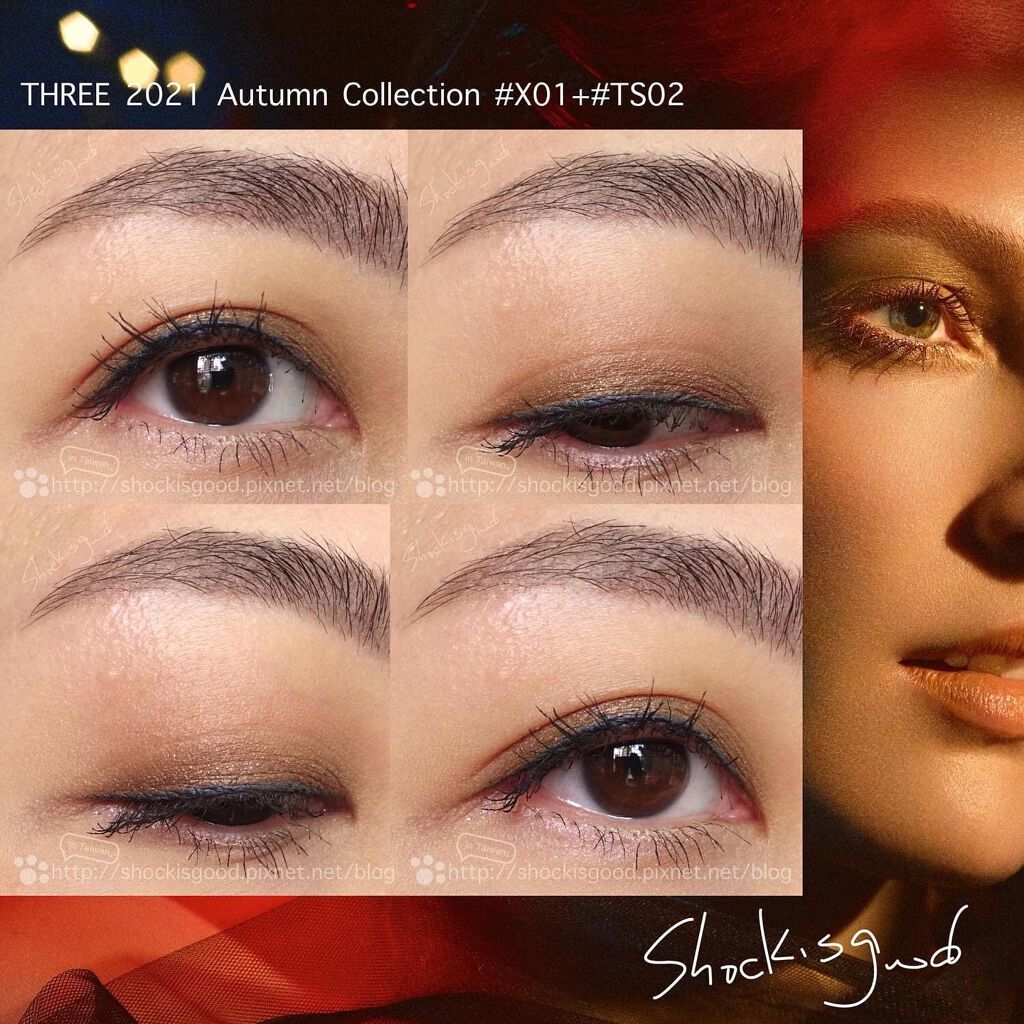 Shockisgood_in_Taiwan on LIPS 「其實我本來不怎麼看好THREE秋妝的限定彩盤「星辰幻采眼頰盒」..」(1枚目)