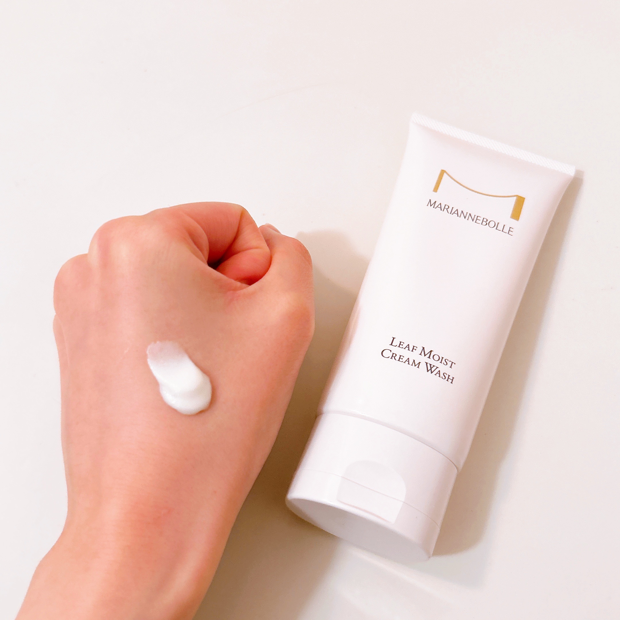リーフモイストクリームウォッシュ  /マリアンボレ/洗顔フォームを使ったクチコミ（3枚目）