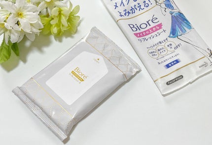 メイクの上からリフレッシュシート/ビオレ/フェイスシートを使ったクチコミ(2枚目)