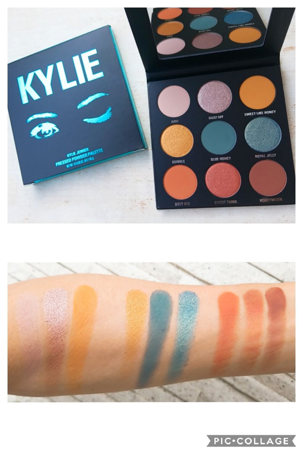 Blue Honey Palette／Kyshadow/Kylie Cosmetics/アイシャドウパレットを使ったクチコミ（3枚目）
