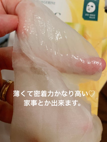 ビタC ダークスポットケアセラム シートマスク/goodal/シートマスク・パックを使ったクチコミ(2枚目)