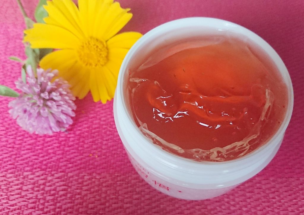 アクアビューティー 艶つや習慣+プラスのクチコミ「角質ケア成分配合のこだわりの
ザラザラ対策ジェル✨

中は、涼しげなオレンジ色のジェル✨
少し.....」（2枚目）