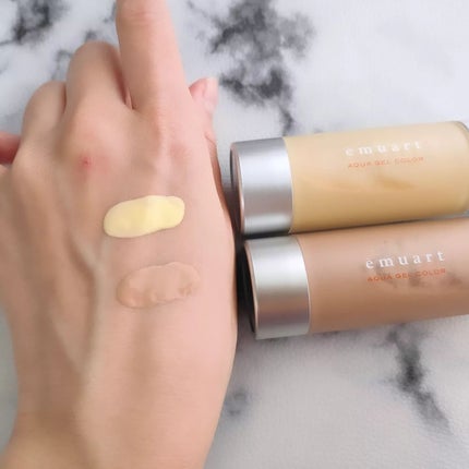 アクアゲルカラー/emuart(エミュアール)/リキッドファンデーションを使ったクチコミ(4枚目)