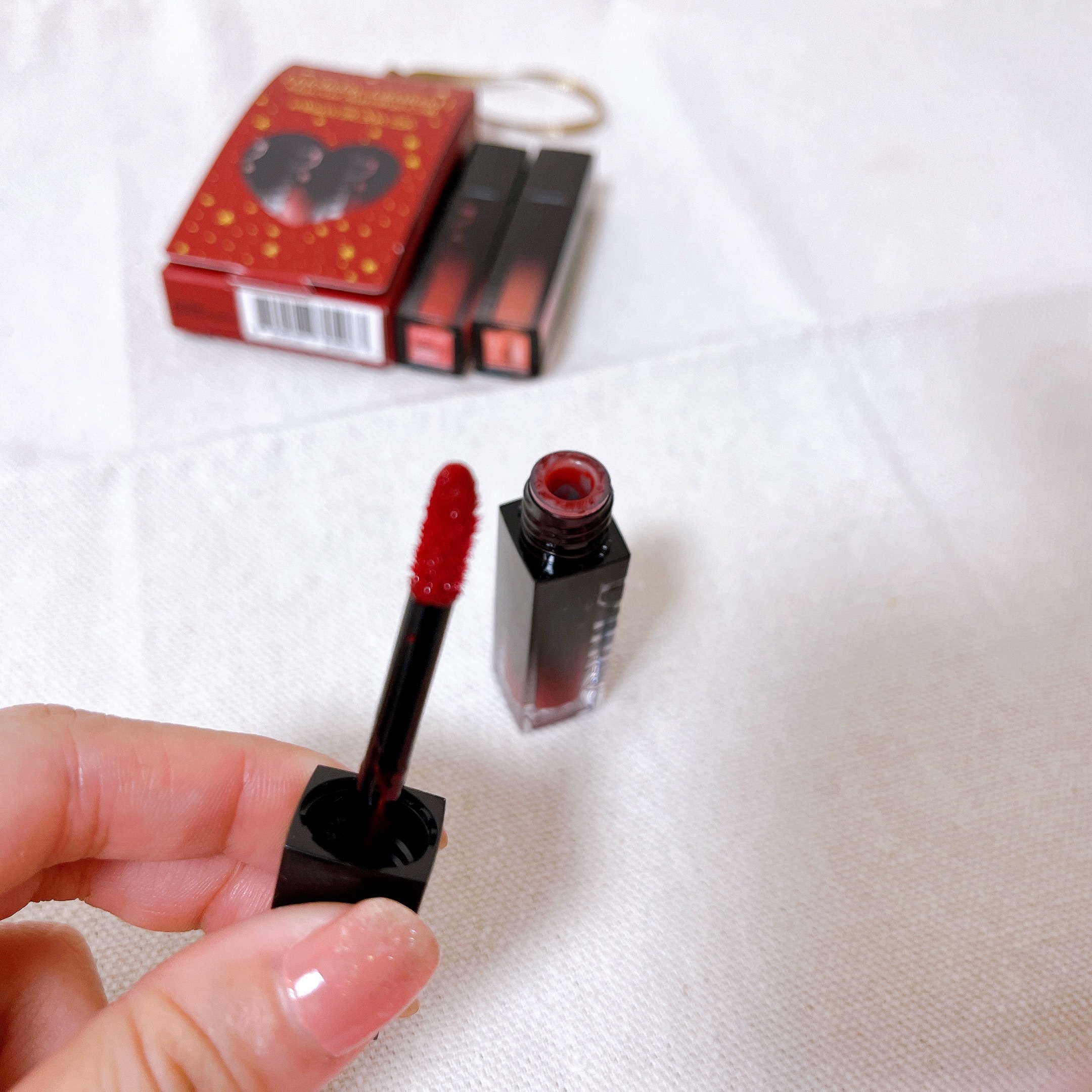 ミニリップトリオブラーグローイリップティント/Dinto/リップティントを使ったクチコミ（3枚目）