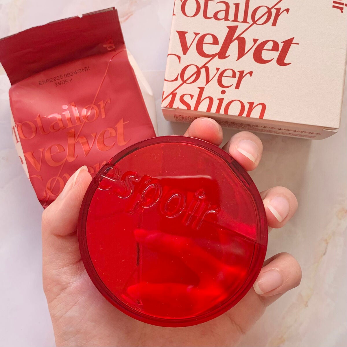 プロテーラービーベルベットカバークッション/espoir/クッションファンデーションを使ったクチコミ(3枚目)