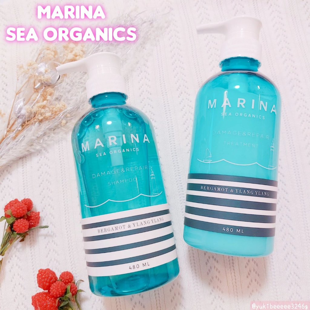 ダメージリペアシャンプー＆トリートメント/マリーナシーオーガニック/市販シャンプーを使ったクチコミ（1枚目）