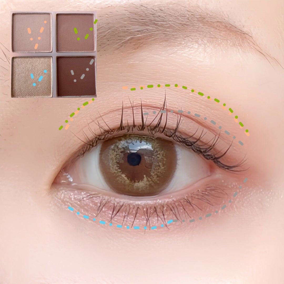 アンドバイロムアンド メロウアイパレット/&nd by rom&nd/アイシャドウパレットを使ったクチコミ(5枚目)