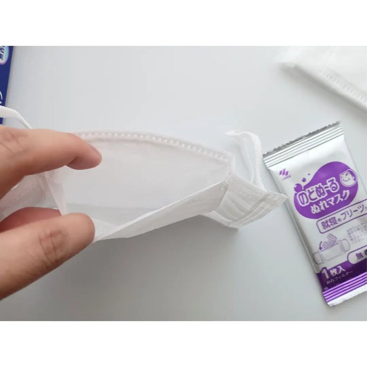 のどぬ〜るぬれマスク 就寝用/小林製薬/マスクを使ったクチコミ（2枚目）