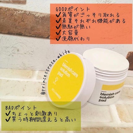 ブレミッシュケアソリューションパッド/BELLAMONSTER/トナーパッドを使ったクチコミ(2枚目)