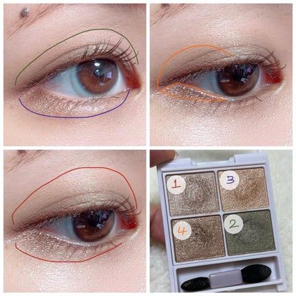 シルキースフレアイズ/キャンメイク/アイシャドウパレットを使ったクチコミ(5枚目)