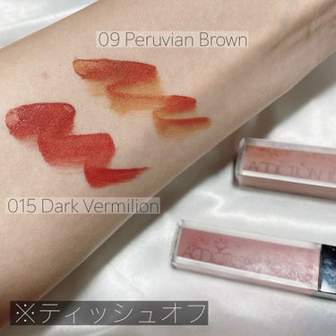 アディクション ザ マット リップ リキッド 015 Dark Vermilion/ADDICTION/口紅を使ったクチコミ（3枚目）