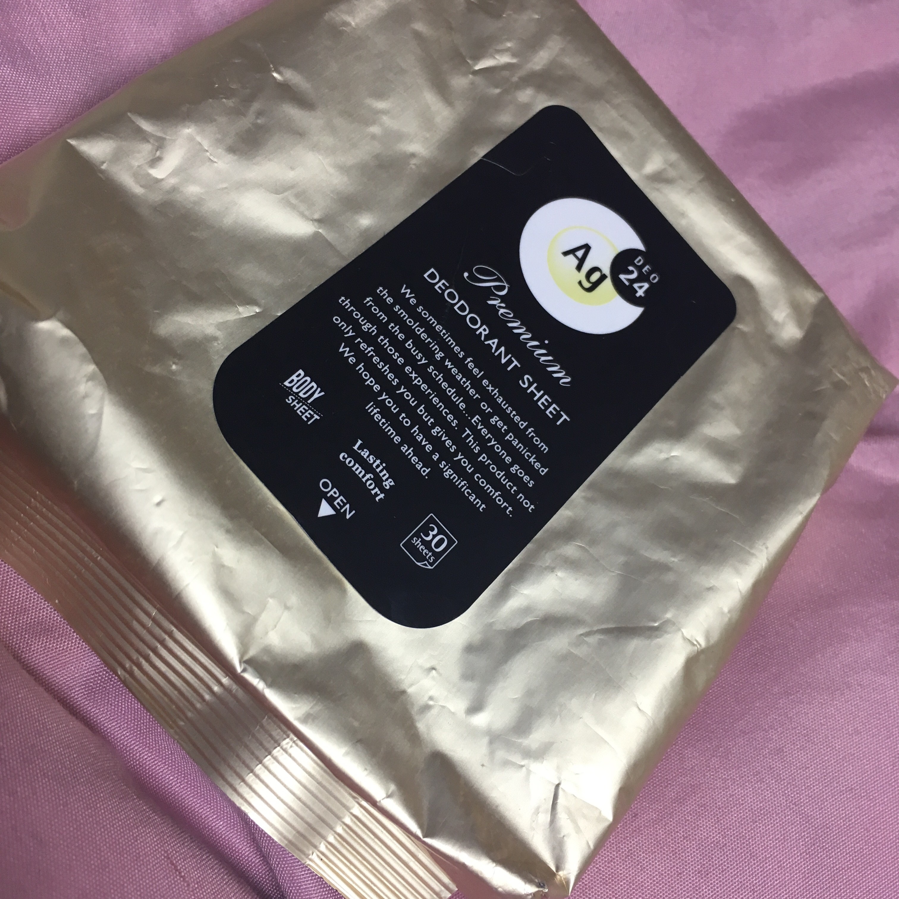 プレミアムデオドラント シャワーシート/エージーデオ24/ボディシートを使ったクチコミ（1枚目）