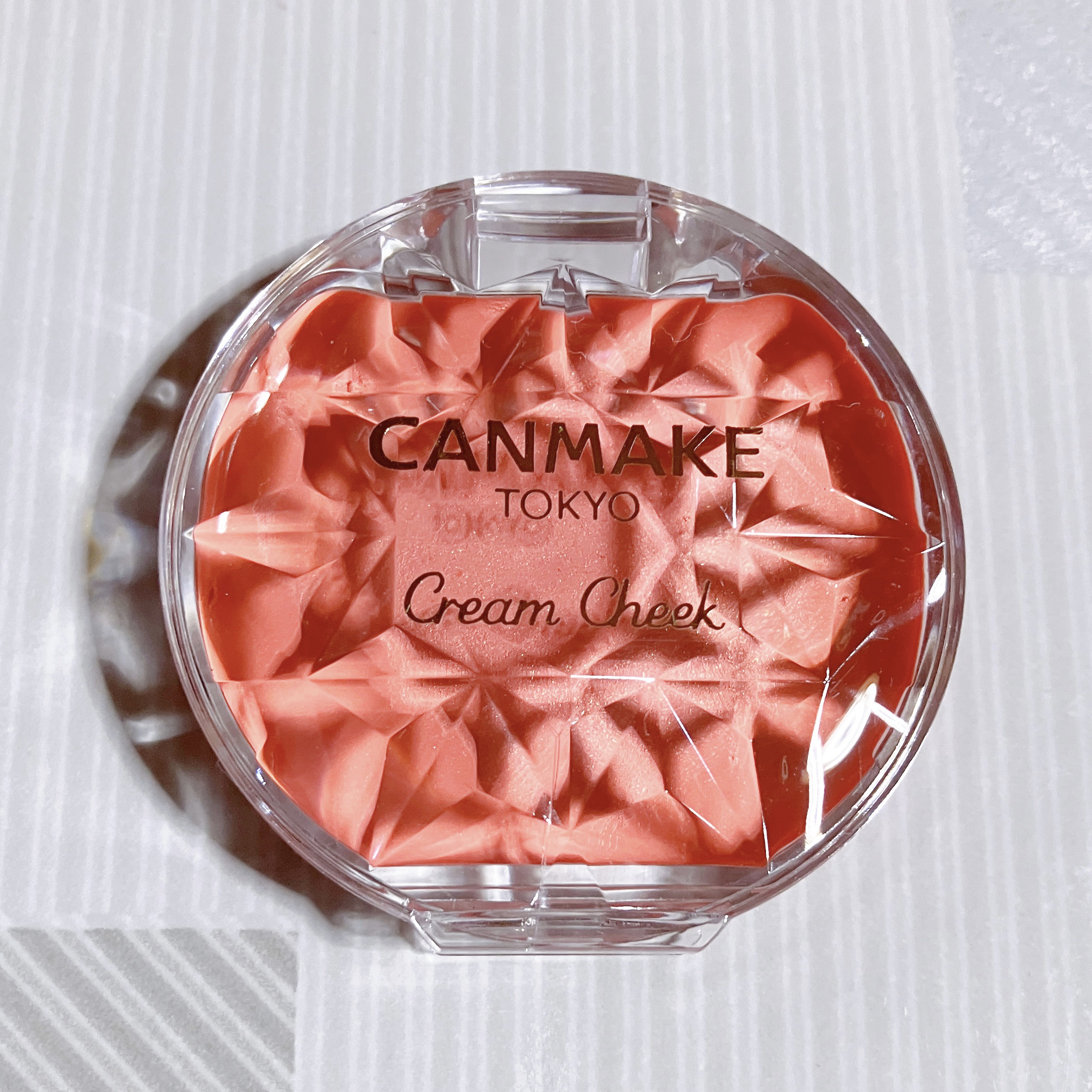 クリームチーク 05 スウィートアプリコット/キャンメイク/ジェル・クリームチークを使ったクチコミ（3枚目）