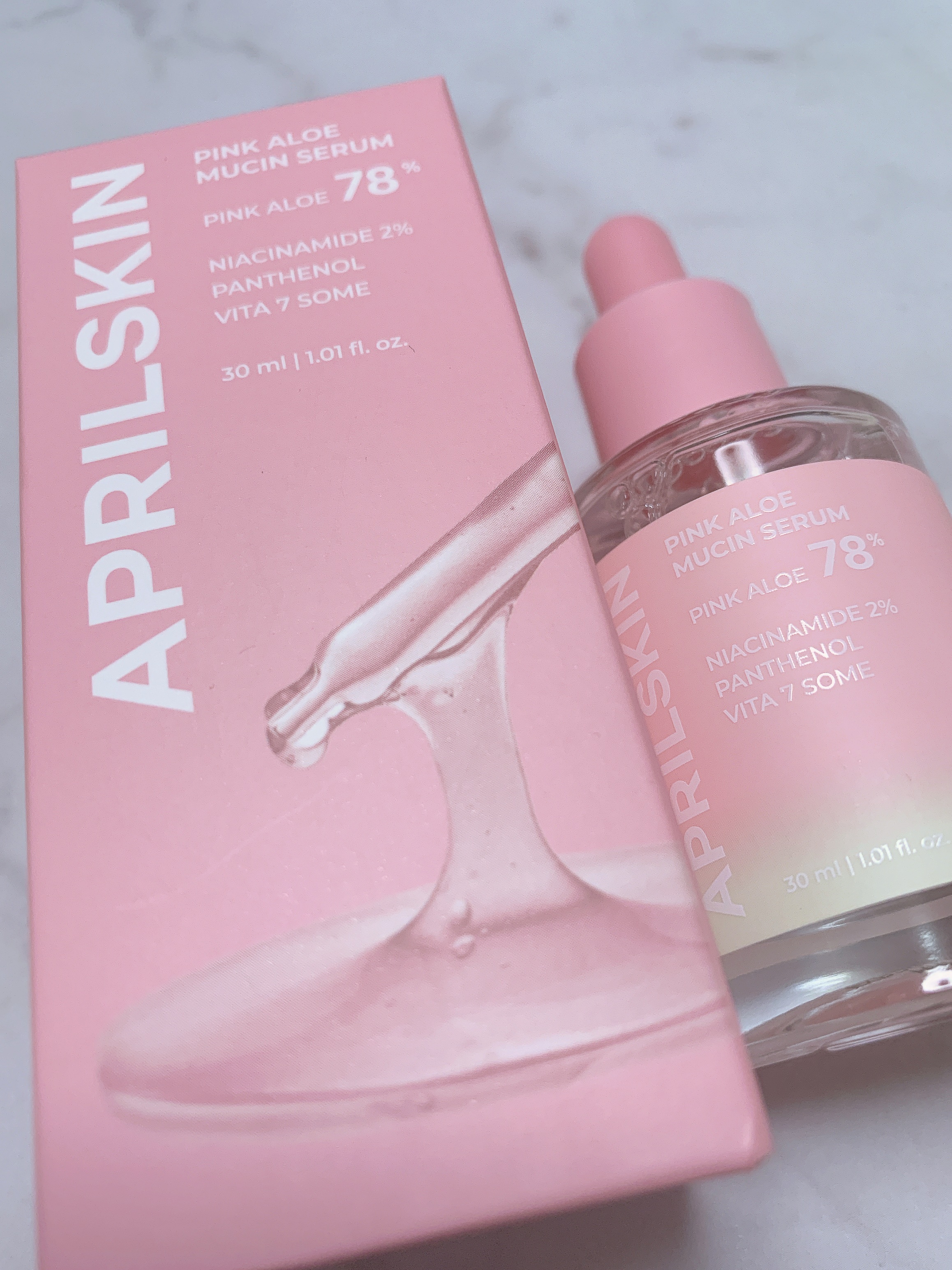 ピンクアロエムチンセラム/APRILSKIN/美容液を使ったクチコミ（1枚目）