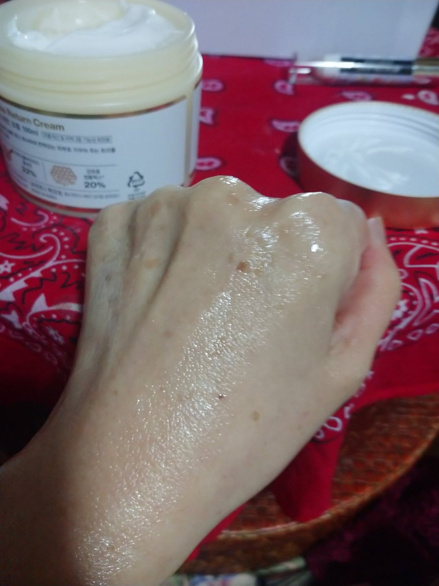 コリアナ リターンクリーム/AMPLE:N/フェイスクリームを使ったクチコミ(3枚目)