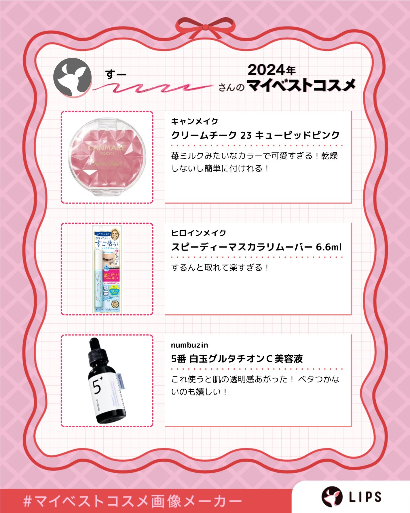 クリームチーク/キャンメイク/ジェル・クリームチークを使ったクチコミ(5枚目)