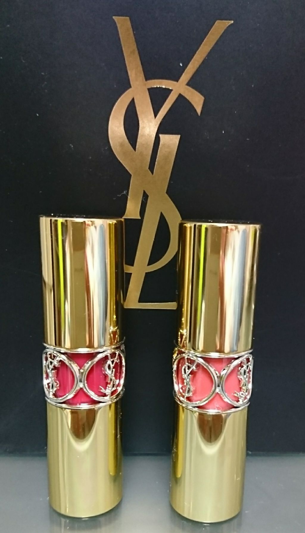 ルージュ ヴォリュプテ シャイン/YVES SAINT LAURENT BEAUTE/口紅を使ったクチコミ(1枚目)