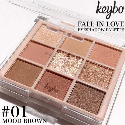 KEYBO FALL IN LOVE SHADOW PALETTE/keybo/アイシャドウパレットを使ったクチコミ(2枚目)